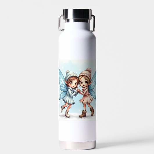 Die Winterfee eines Paares Wasserflaschen Trinkflasche (Vorne)