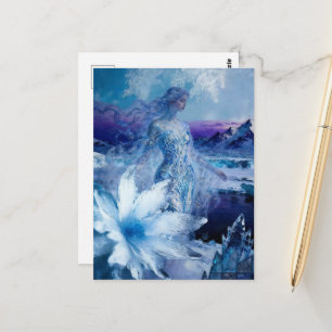 Die Wintergöttin Postkarte