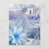 Die Wintergöttin Schnee und Eis Postkarte (Vorderseite)