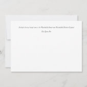 Die Winterkarte Macclesfield Forest Dankeskarte (Rückseite)