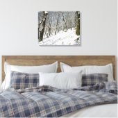Die Winterkarte Macclesfield Forest Leinwanddruck (Insitu (Schlafzimmer))
