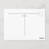 Die Winterkarte Macclesfield Forest Postkarte (Rückseite)