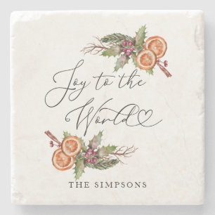 Die Winterlandschaft Freude an der Welt Steinuntersetzer