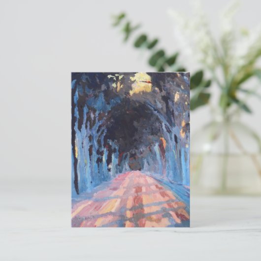 Die Winterlandschaft Postkarte (Stehend Vorderseite)