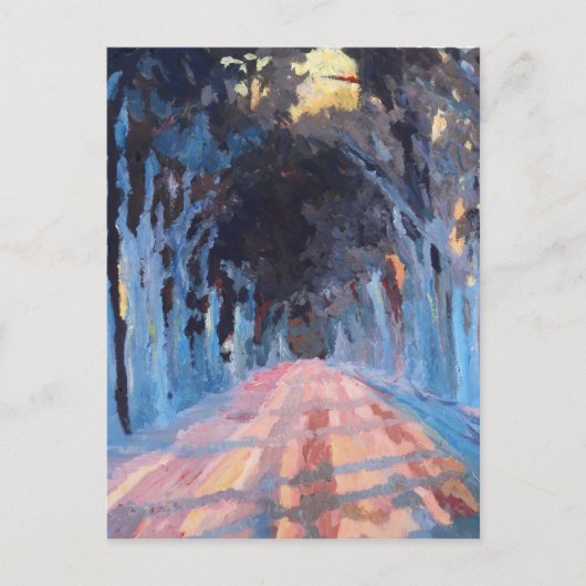 Die Winterlandschaft Postkarte (Vorderseite)