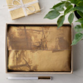 Die winterliche Lawine (von Gerolamo Induno) Seidenpapier (Geschenk)