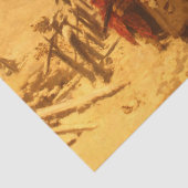 Die winterliche Lawine (von Gerolamo Induno) Seidenpapier (Detail)