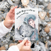 Die Wintermagie ist in der Luft | Schneekarte Einladung