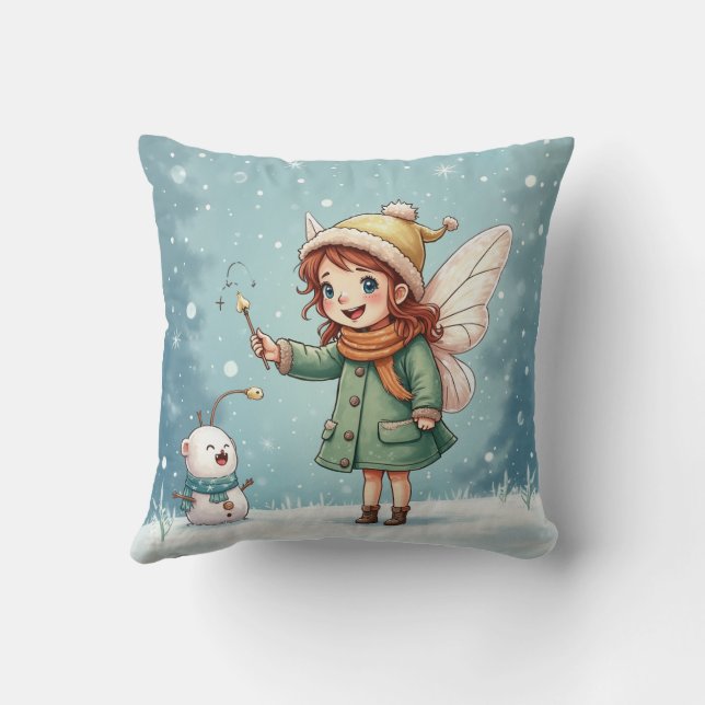 Die Wintermärchen Kissen (Rückseite)