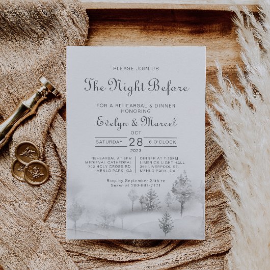 Die Winternacht vor der Probe Einladung