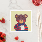 Die Wintersaison kommt (Bär) Serviette (Beispiel)