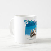 Die Wintertage Dezember Weihnachten  Kaffeetasse (Vorderseite Links)