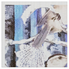 Die Wintervögel Stoff