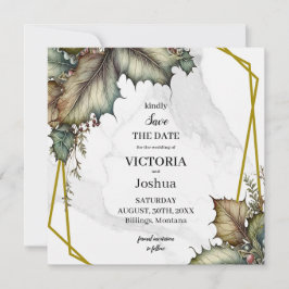 Die Winzerei Save the Date quadratische Einladungs