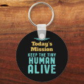 Die winzige menschliche Lebenswelt behalt Funny Ju Schlüsselanhänger (Vorderseite)