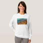 Die Wirbelsturm-Rennläufer-und Strand-Mengen, Long T-Shirt (Vorne ganz)