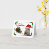 Die Wire Fox Terrier-Urlaubskarte Karte (Gelbe Blume)