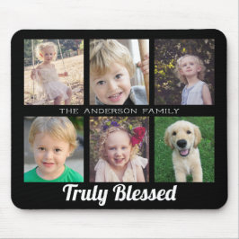 Die wirklich gesegnete 6 Foto Collage Mouse Pad Mousepad