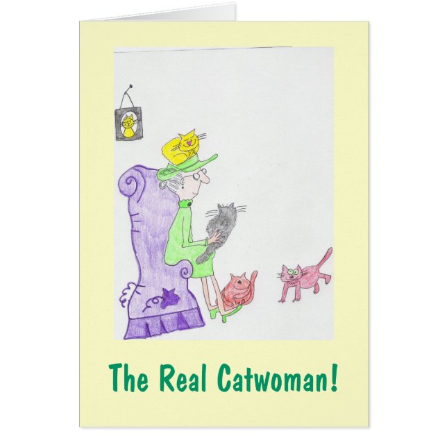 Die wirkliche Catwomankarte! (Vorne)