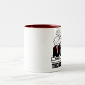 Die wirkliche Debatten-Tasse Zweifarbige Tasse (Mittel)