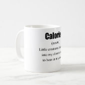 Die wirkliche Definition von Kalorien Kaffeetasse (Vorderseite Links)