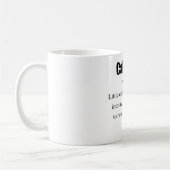 Die wirkliche Definition von Kalorien Kaffeetasse (Links)