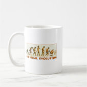 Die wirkliche Evolution Kaffeetasse (Links)