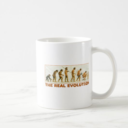 Die wirkliche Evolution Kaffeetasse (Rechts)