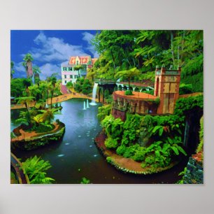 Die wirklichen Portugal- Madeira Botanischen Gärte Poster