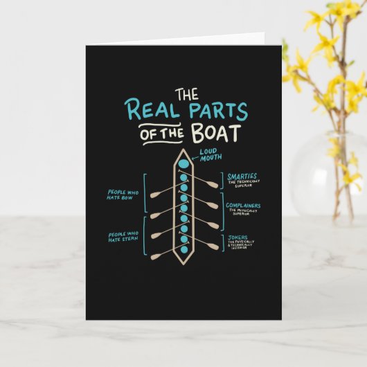 Die wirklichen Teile des Bootes Karte (Gelbe Blume)