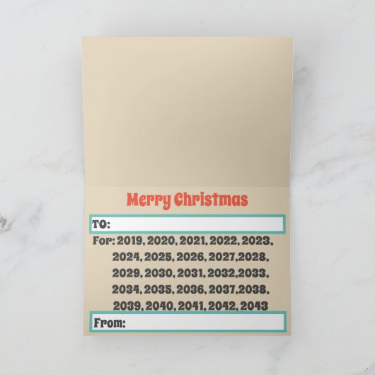 Die Wirtschaft Feiertagskarte (Innenseite)