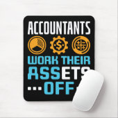 Die Wirtschaftsprüfer arbeiten ihre Vermögenswerte Mousepad (Mit Mouse)