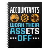 Die Wirtschaftsprüfer arbeiten ihre Vermögenswerte Notizblock (Vorderseite)