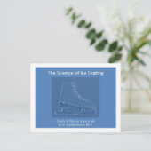 Die Wissenschaft der Eiskunde Skaten Postkarte (Stehend Vorderseite)