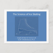 Die Wissenschaft der Eiskunde Skaten Postkarte (Vorderseite)