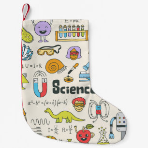 Die Wissenschaft der Schule doodle Set 1. Vintage Kleiner Weihnachtsstrumpf