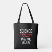 Die Wissenschaft gibt kein f - k Tasche (Rückseite)
