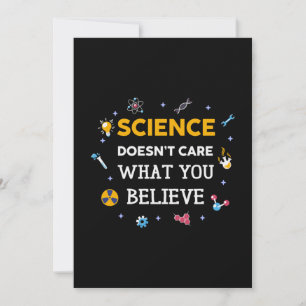 Die Wissenschaft kümmert sich nicht darum, was Sie Feiertagskarte