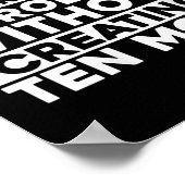 Die Wissenschaft löst nie ein Problem ohne Cr Poster (Ecke)