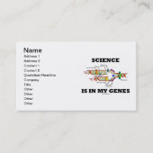Die Wissenschaft steckt in meinen Genen (DNA-Repli Visitenkarte (Vorderseite)