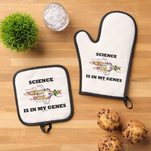 Die Wissenschaft steckt in meiner DNA-Replikation Ofenhandschuh & Topflappen-Set