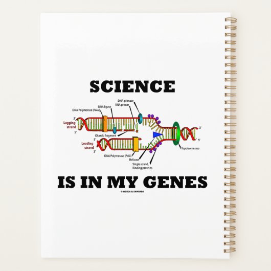 Die Wissenschaft steckt in meiner DNA-Replikation Planer (Rückseite)