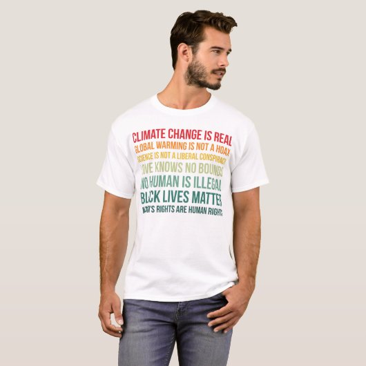 Die Wissenschaft und der Klimawandel T-Shirt (Vorne ganz)