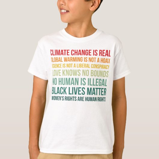 Die Wissenschaft und der Klimawandel T-Shirt (Vorderseite)