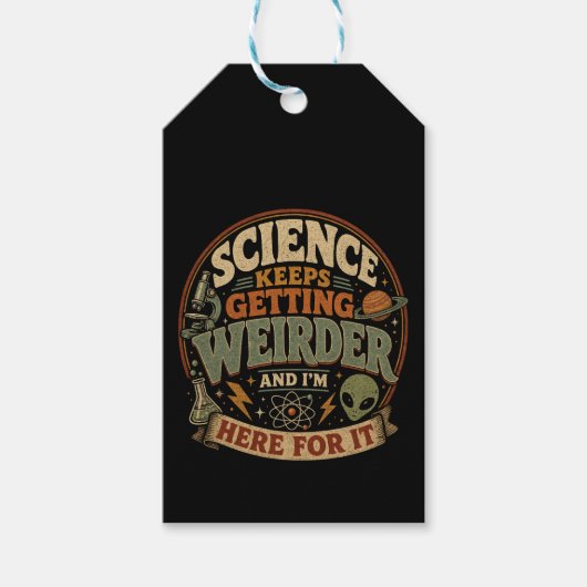 Die Wissenschaft wird immer seltsamer und ich bin Geschenkanhänger (Vorderseite)