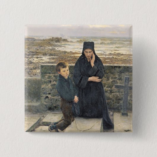 Die Witwe Ile de Sein, 1880 Button (Vorderseite)