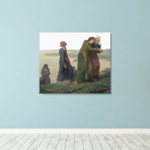 Die Witwe oder die Familie der Fischer Leinwanddruck (Insitu (Holzboden))