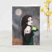 Die Witwen-Fantasie-Gruß-Karte Karte (Gelbe Blume)