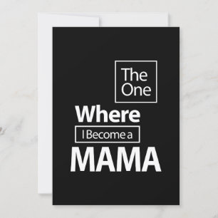 Die, wo ich ein Mama-Muttergeschenk werde Einladung