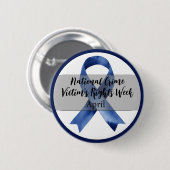 Die Woche der Opfer der nationalen Kriminalität im Button (Vorne & Hinten)